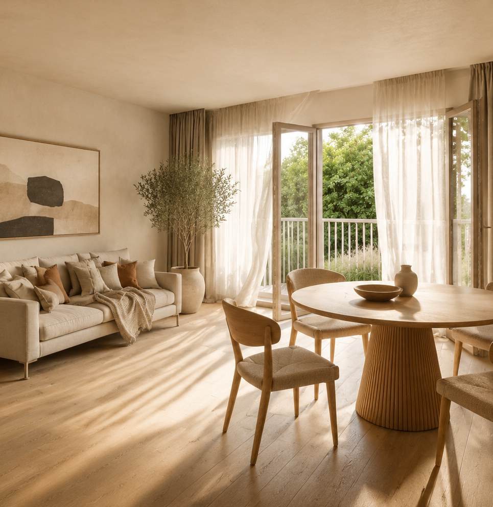 FLAGOVA B — Salon z jadalnią · piętro 1